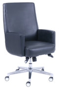 Black Bonded Leather Executive Chair with Memory Foam Seat P83503