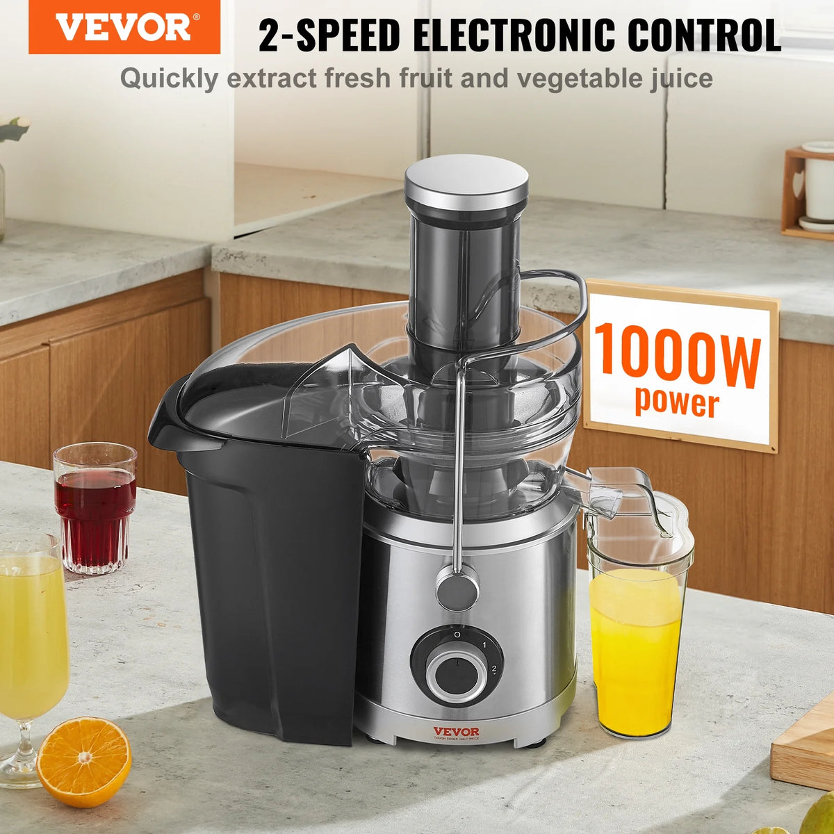 1000W 2 Speed Centrifugal Juicer Y159333