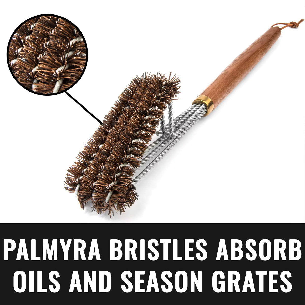 Palmyra Grill Brush with Wooden Handle B9177