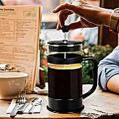 French Coffee Press, 34 Oz. Espresso Tea Maker with Triple Filters Q559