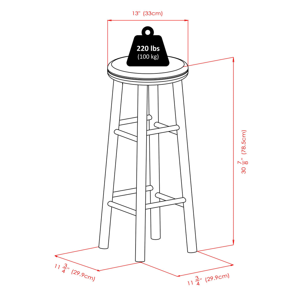 Swivel Bar Stool - Set of 2 V19056