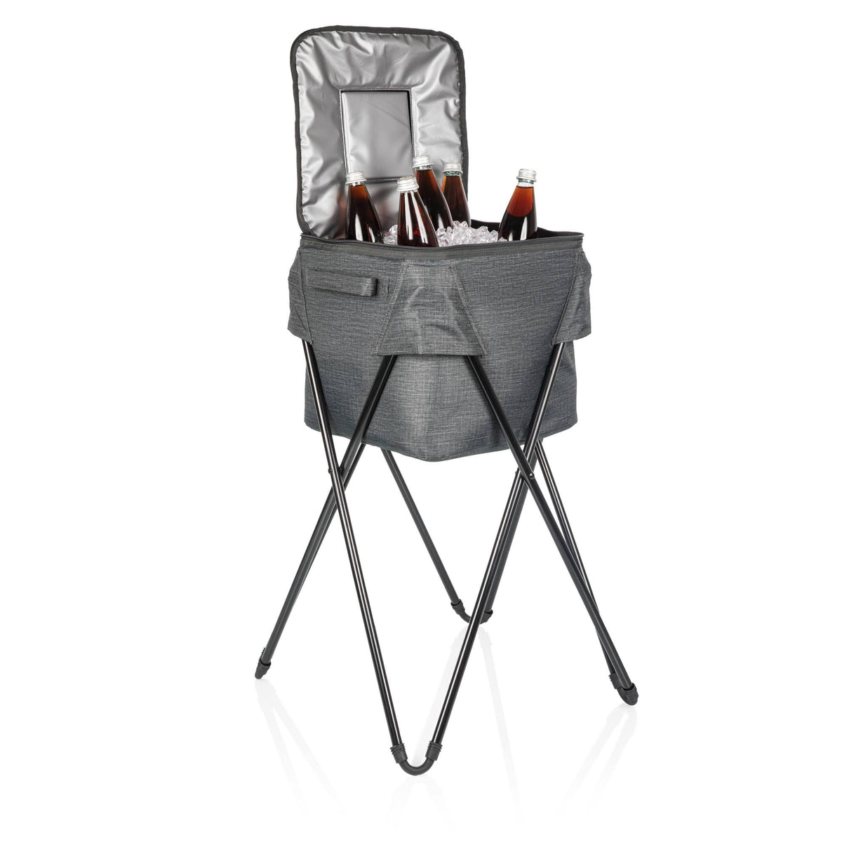 Gray Camping Cooler with Stand B219
