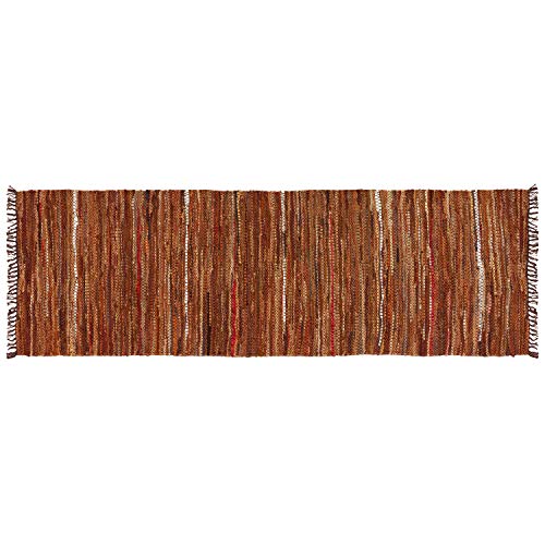 Brown Leather Table Runner, 13 x 78 inches Y127