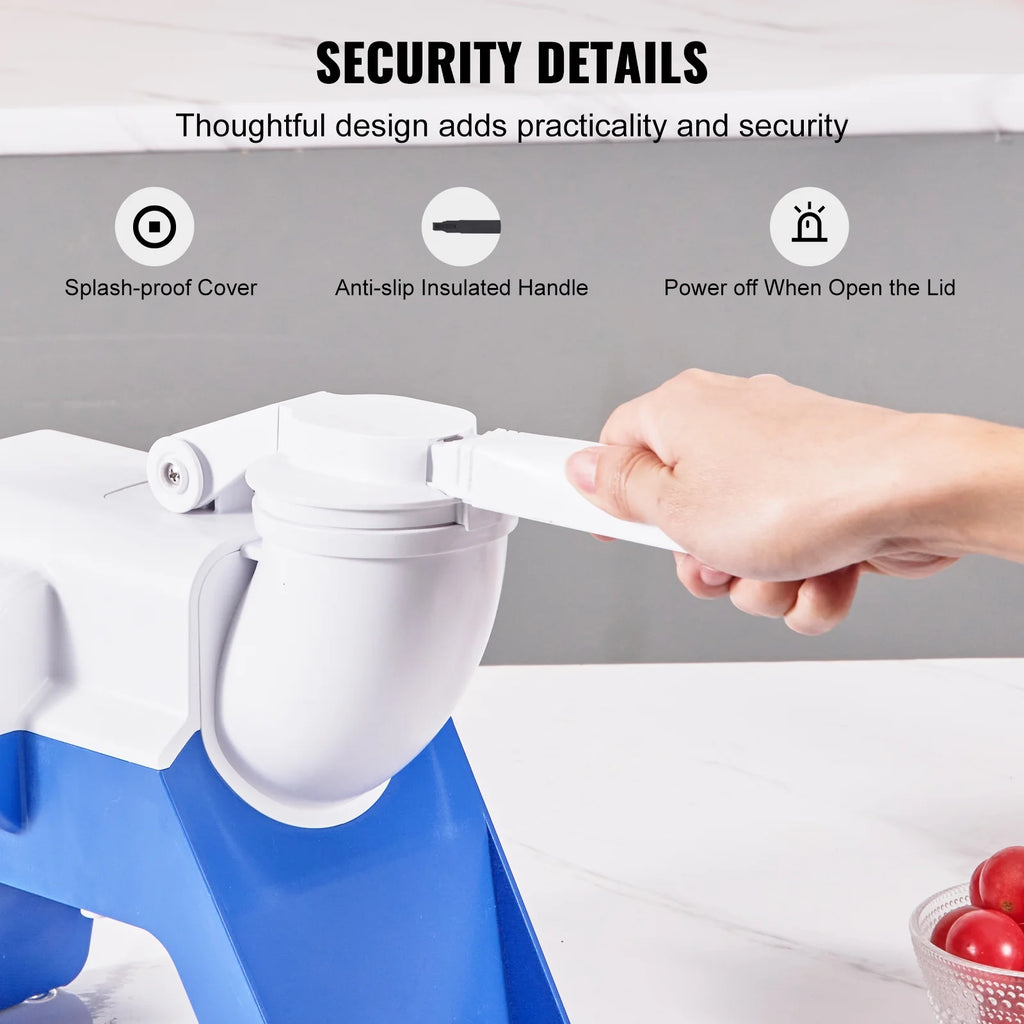 Electric Ice Crusher Machine 176lbs/Hr Snow Cone Maker Shaved Ice 220W Z2981