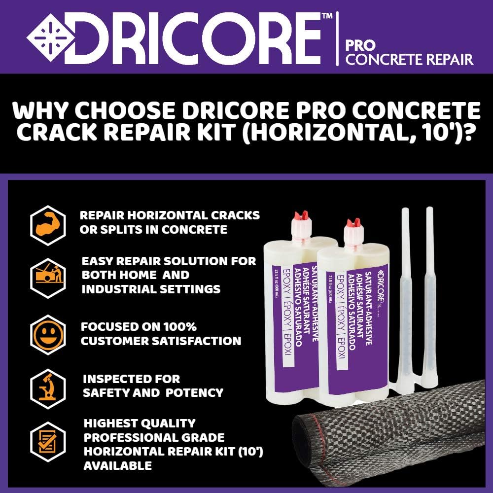 Concrete Crack Repair Kit with Carbon Fiber I891391