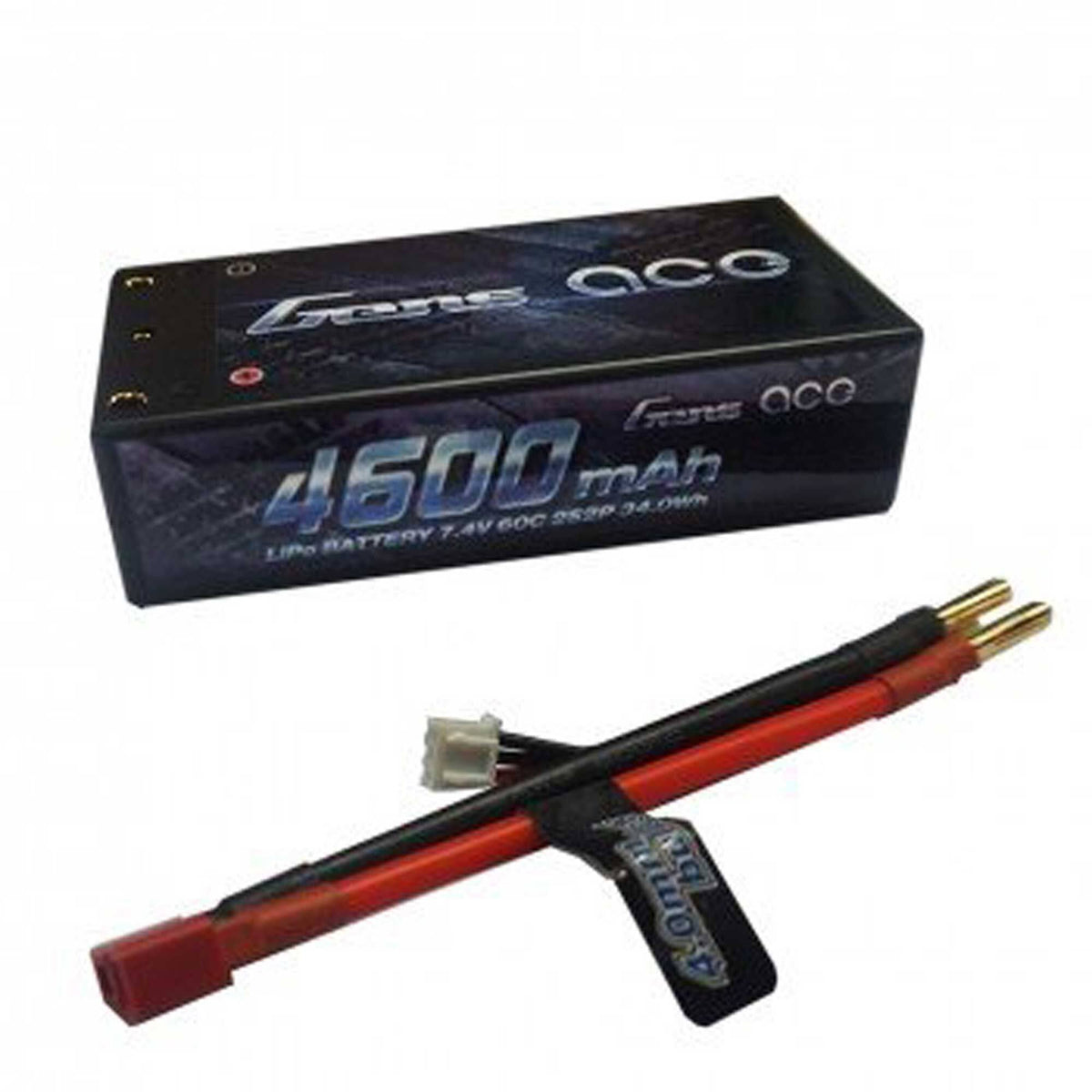 4600mAh 7.4V 60C 2S2P Hardcase Lipo Battery Shorty Pack K159927