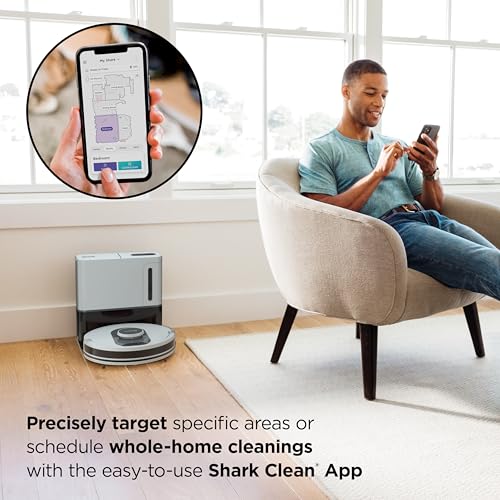 Voice Control Robot Vacuum with Home Mapping, Self-Empty Base, Cool Grey K37301