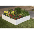 Vinyl Raised Garden Bed White U69726