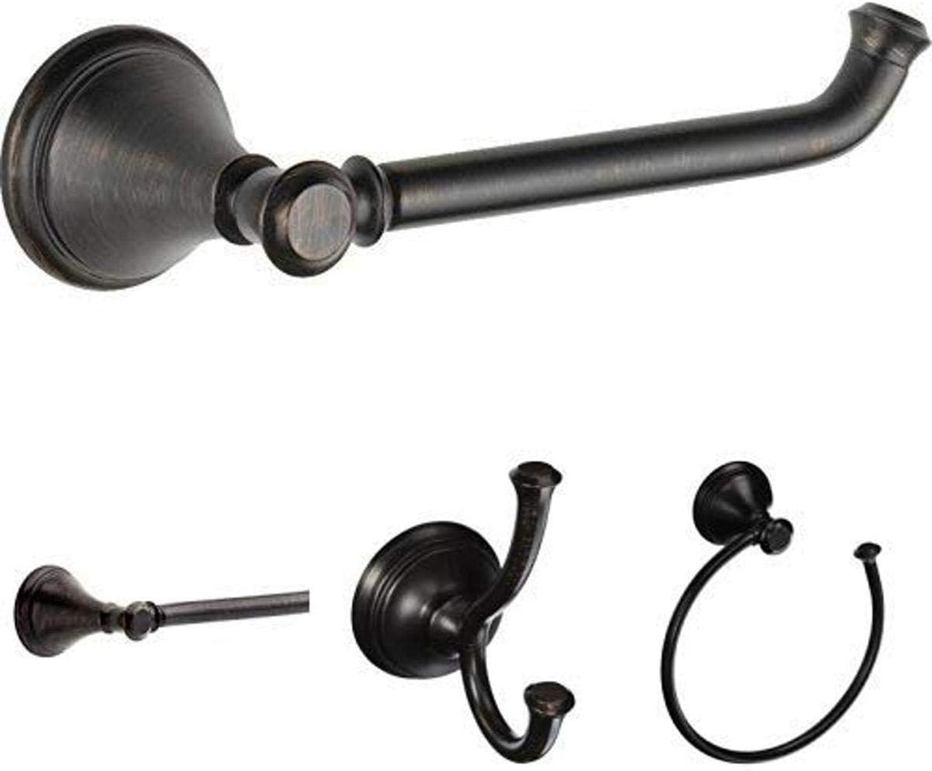 Chrome 4 Piece Bath Hardware Accessory Set X4291