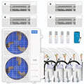 54,000 BTU 4 Zone Ceiling Cassette Ductless Air Conditioner and Heat Pump Z91427