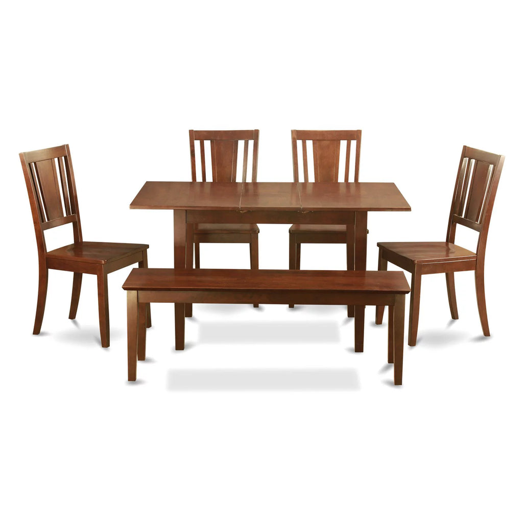 6 Piece Mahogany Wood Dining Table Set G905