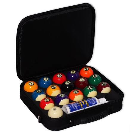 Billiard Pool Ball Set 2 1/4 inch with Billiard Ball Cleaner 8.4 fl.oz. Bottle R47723