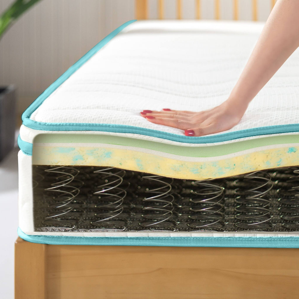 Euro Top Memory Foam Spring Hybrid Twin Mattress K2607