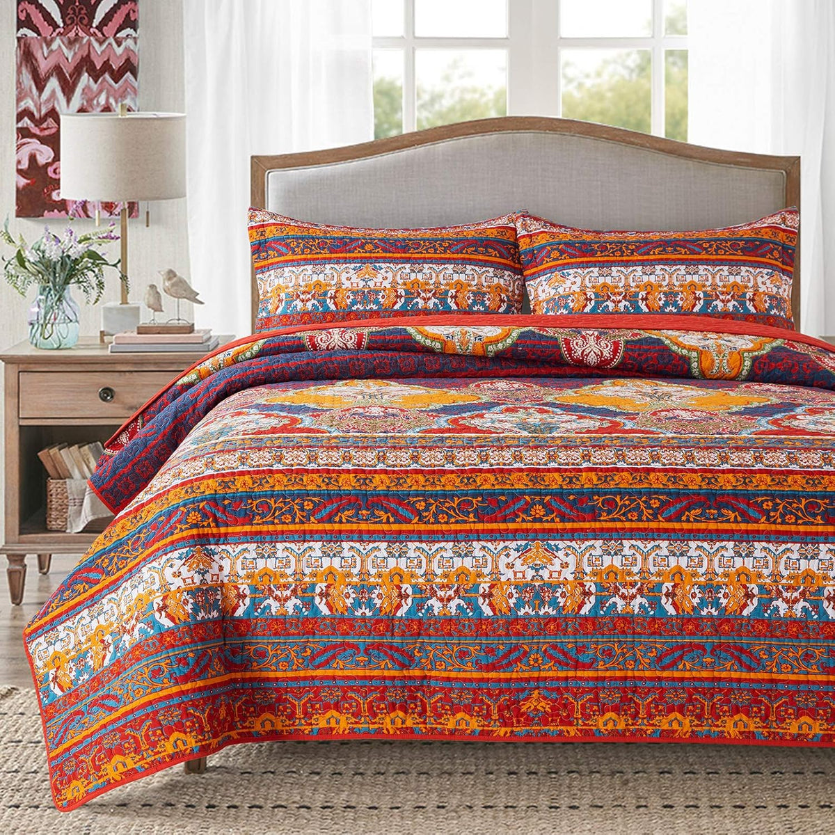 Cotton Bedspread Quilt Set E13010
