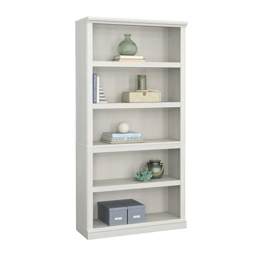 5 Tier Wooden Bookcase Bookshelf in Chalked Chestnut U24216
