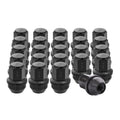 24pcs Black Cone Seat Lug Nuts M14x1.5 Y37026