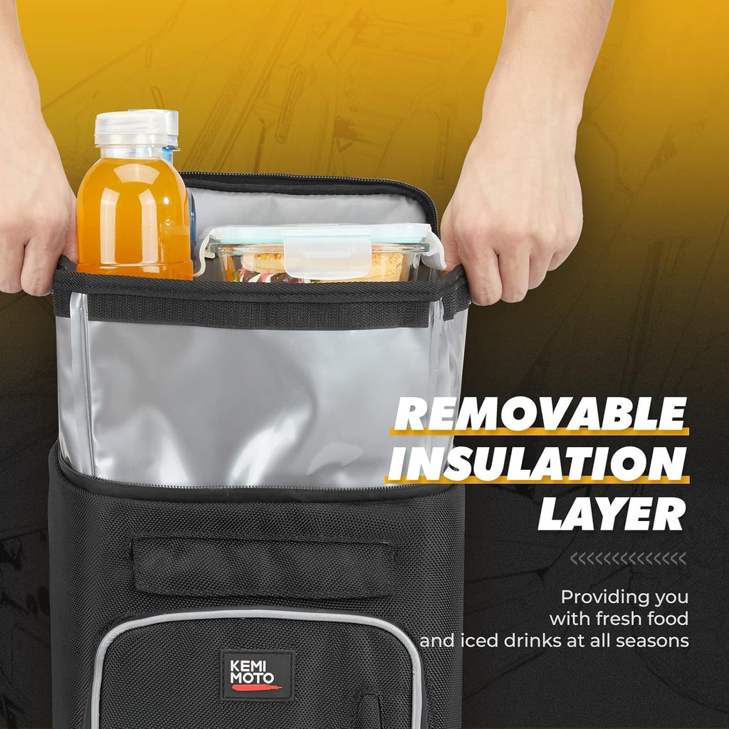 Storage Center Shoulder Console Cargo Bag Between Seat Storage with Two Hydration Backpacks E1155