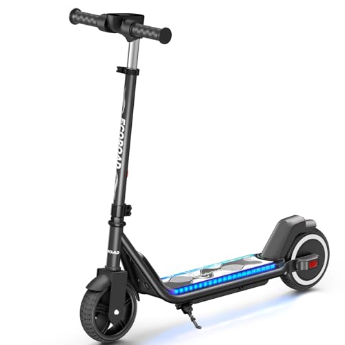 Kids Electric Scooter, 3/6/10mph Speeds, Adjustable Height, 150W, Dual Brake B109503