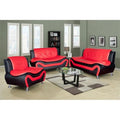 Black & Red Sofa Set U7124
