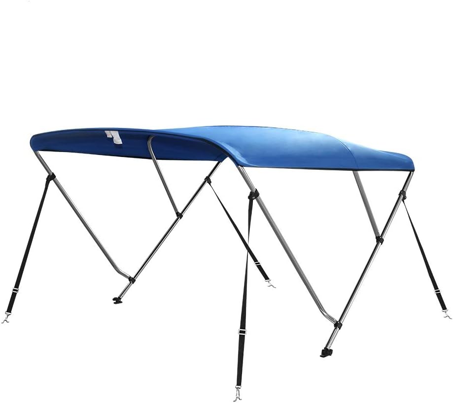 3 Bow Bimini Boat Top with Mounting Hardware, Storage Boot 36in Height D8420