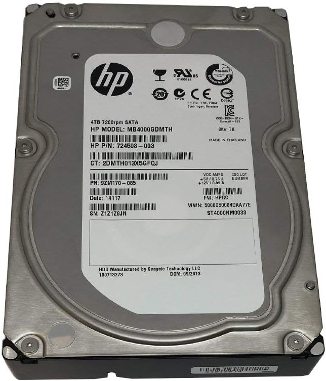 4TB 7200RPM 128 MB Cache SATA 6.0 Gb/s 3.5 inch Internal Enterprise Hard Drive V869