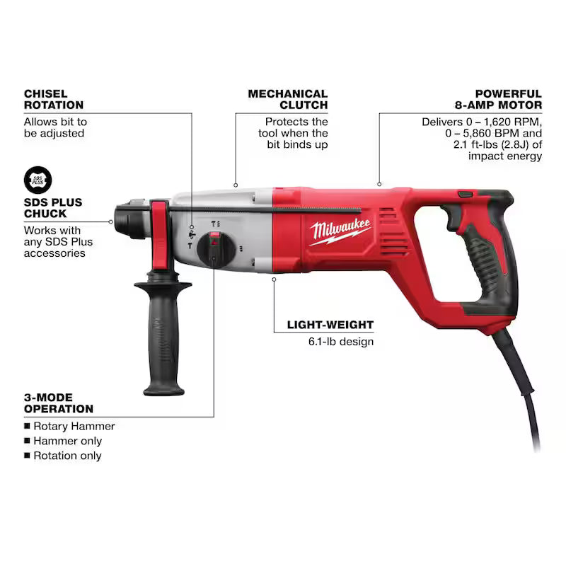 1 in. SDS Rotary Hammer P552
