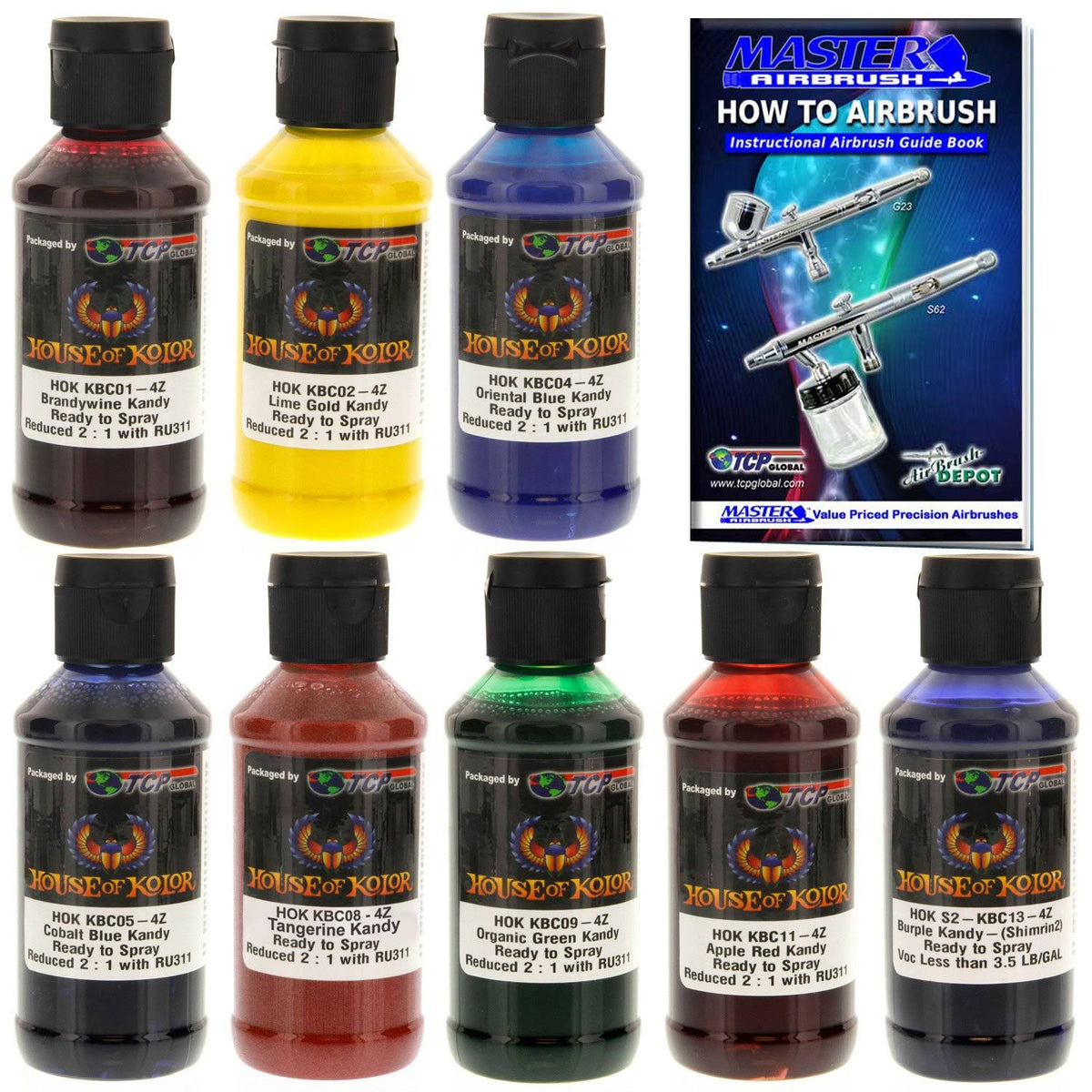 4oz 8 Color Kit Kandy Basecoat S4219