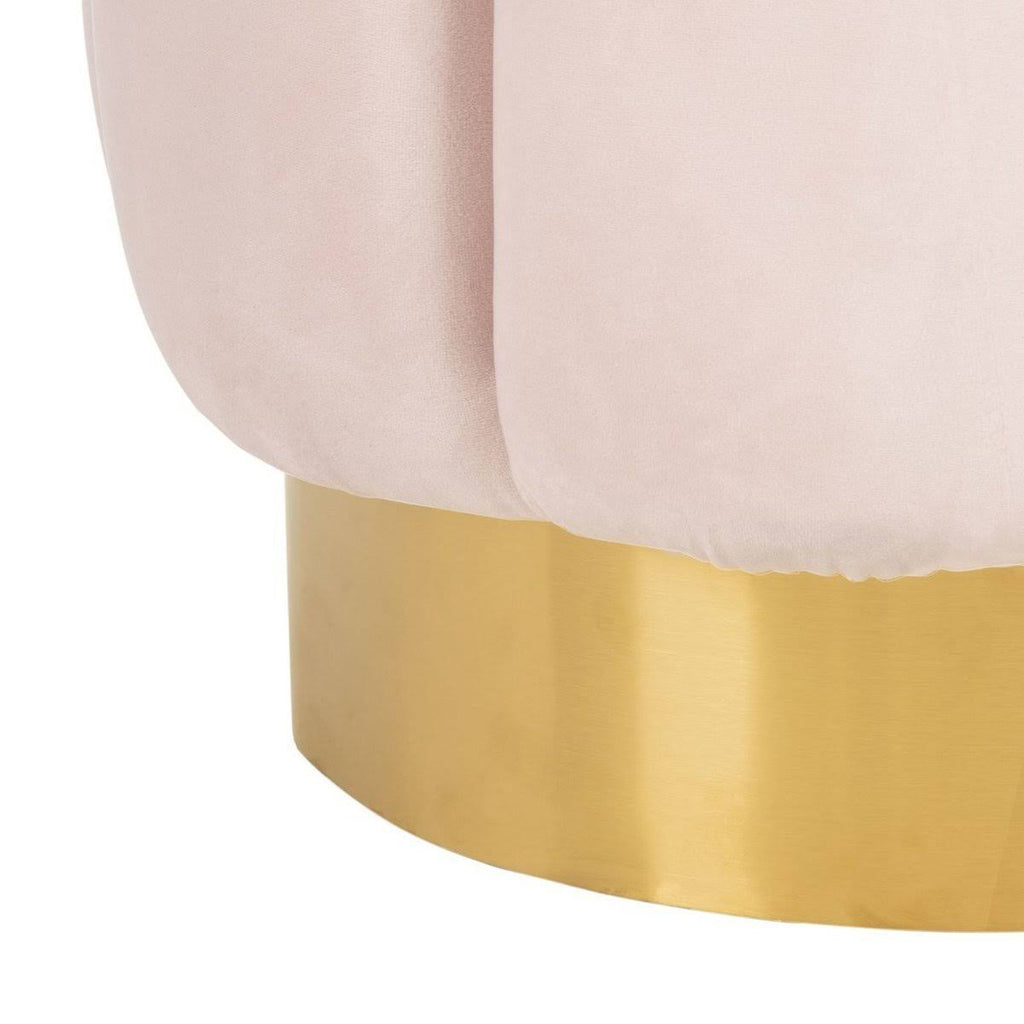 Seafoam Channel Tufted Ottoman X793526