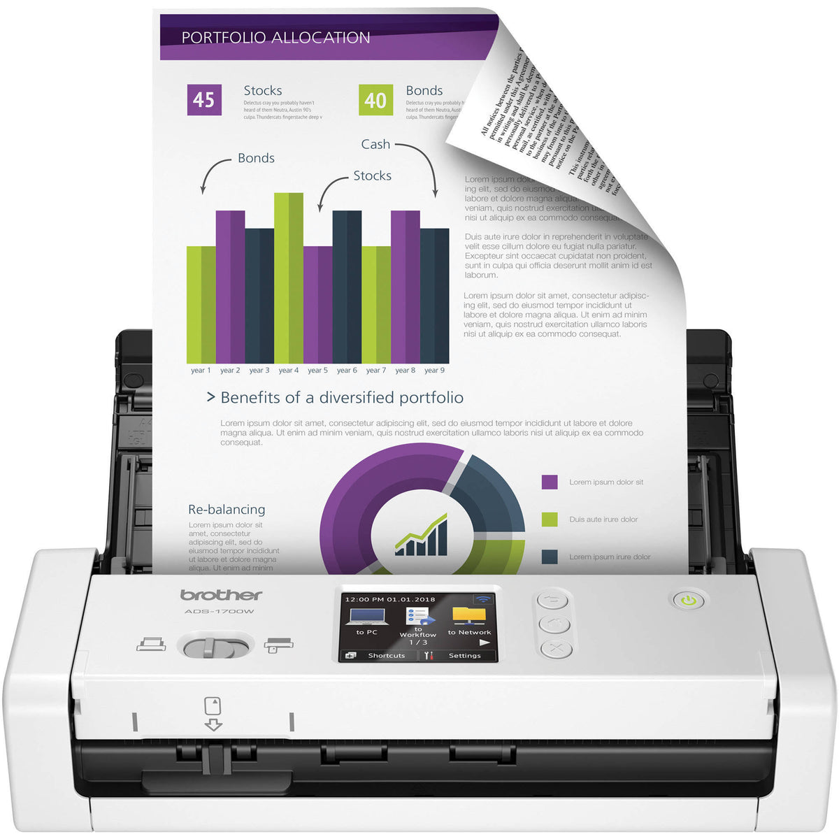 Wireless Compact Desktop Scanner G212