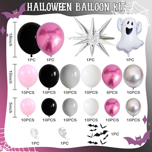 Winter Balloon Arch Kit, Blue Purple Silver Snowflake Balloon Garland F5499