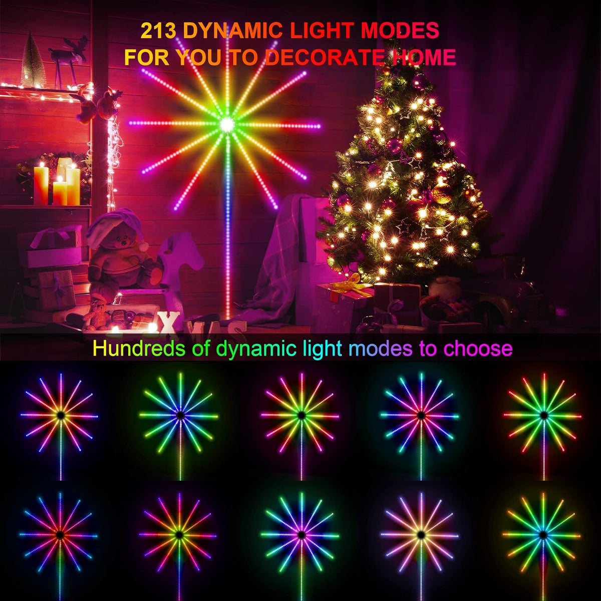 RGB Color Changing LED Strip Lights, Pack of 2 N77453