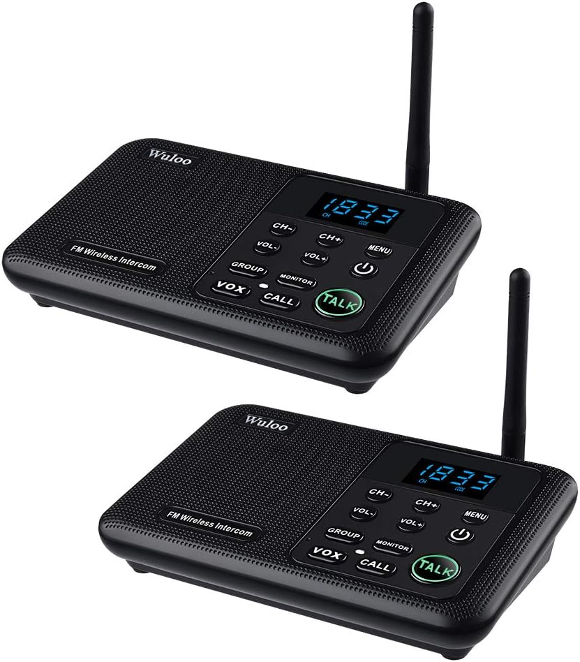 Wireless Intercom System 1 Mile Range 22 Channel White I5742