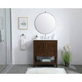 30x22 Single Bathroom Vanity Set Espresso Y278941