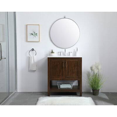 30x22 Single Bathroom Vanity Set Espresso Y278941
