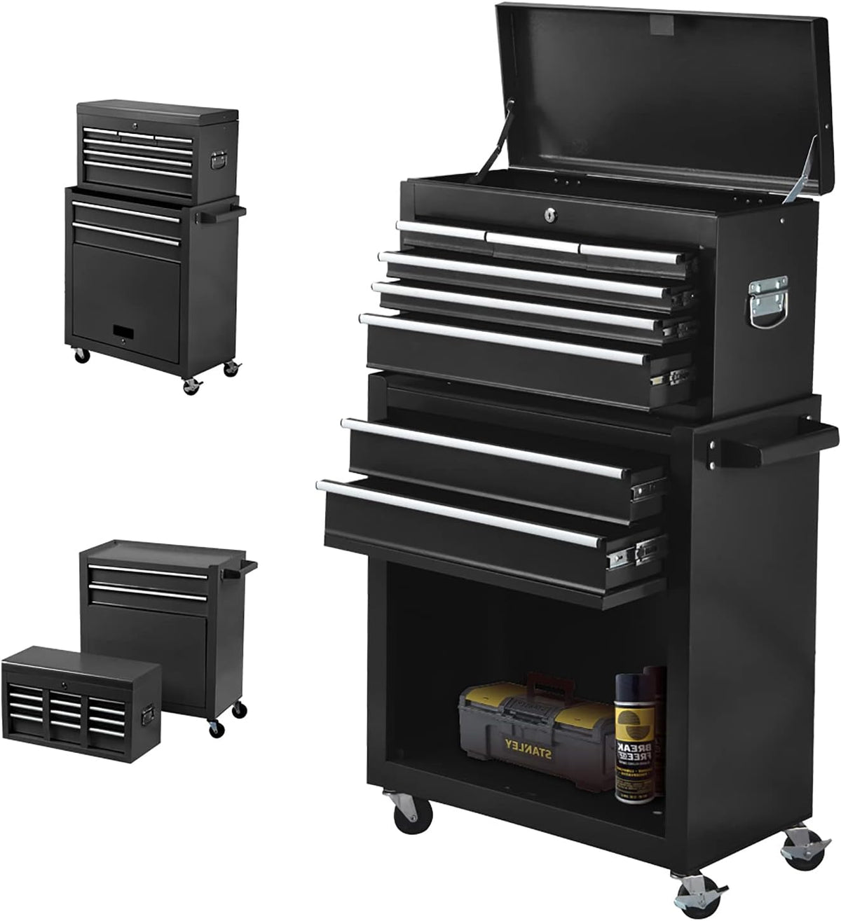 8-Drawer Red Rolling Tool Chest with Locks X968395