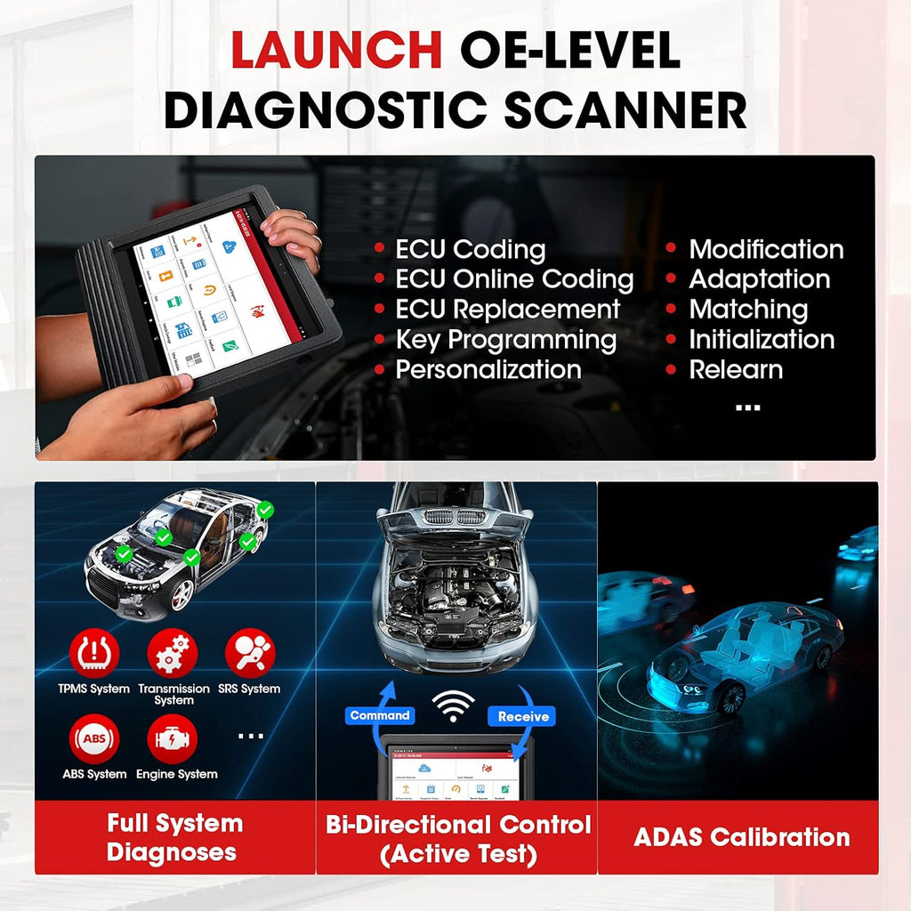 Bidirectional Scan Tool with ECU Coding U742