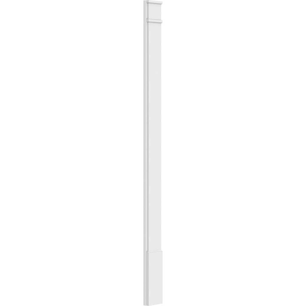 Smooth PVC Pilaster with Decorative Capital and Base (Pair) A58828