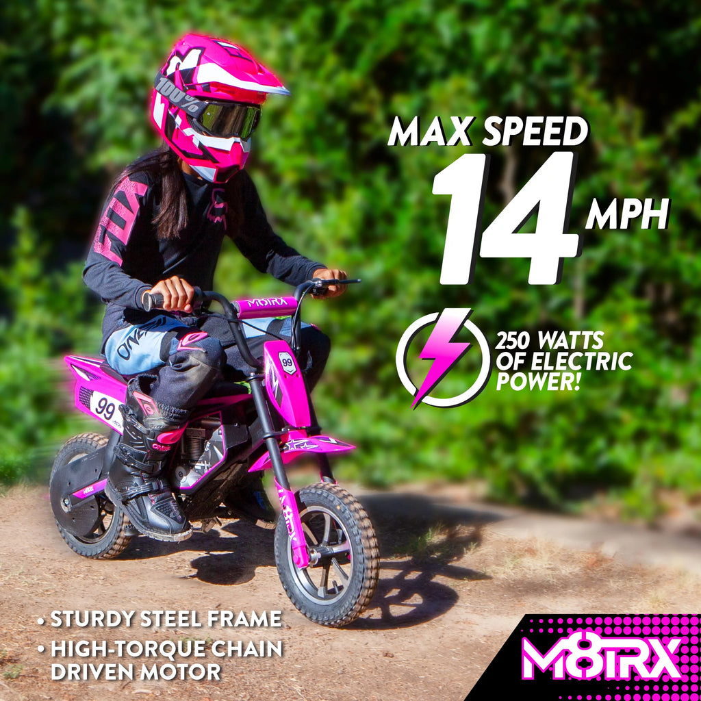 Pink 24V Electric Dirt Bike J329276