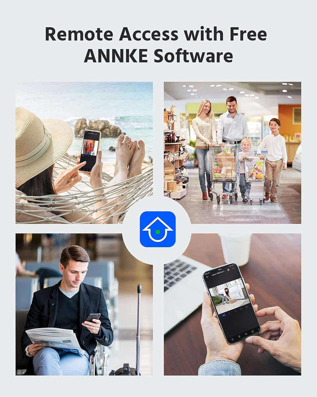 8CH 5MP Lite H.265+ DVR with 8 HD 1080P Outdoor Weatherproof Cameras CCTV Security Camera System M217964
