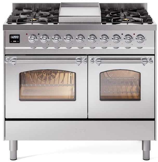 40 Dual Fuel Propane Gas Range Stainless Steel T6666