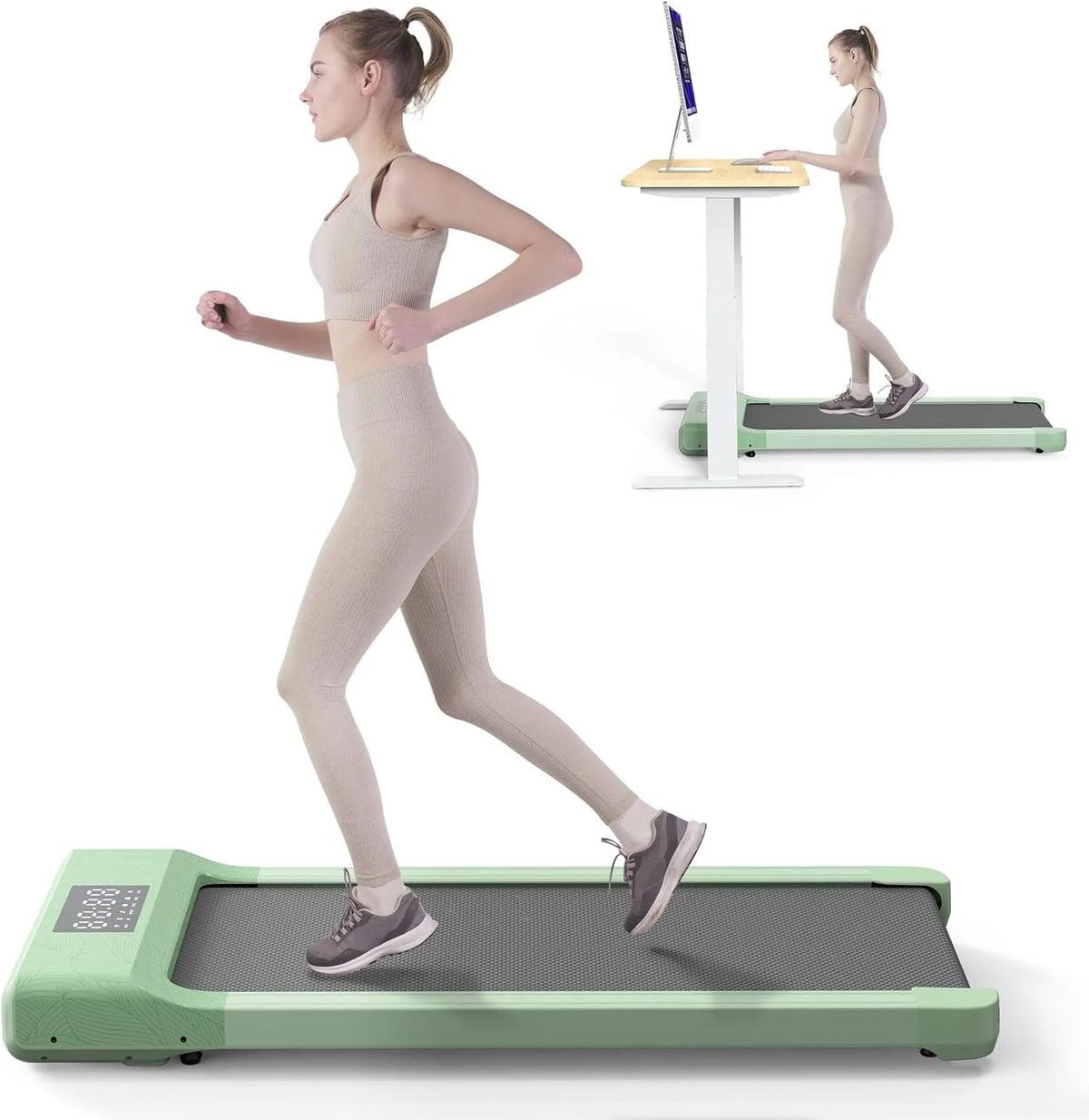 Black Portable Under Desk Treadmill U731588