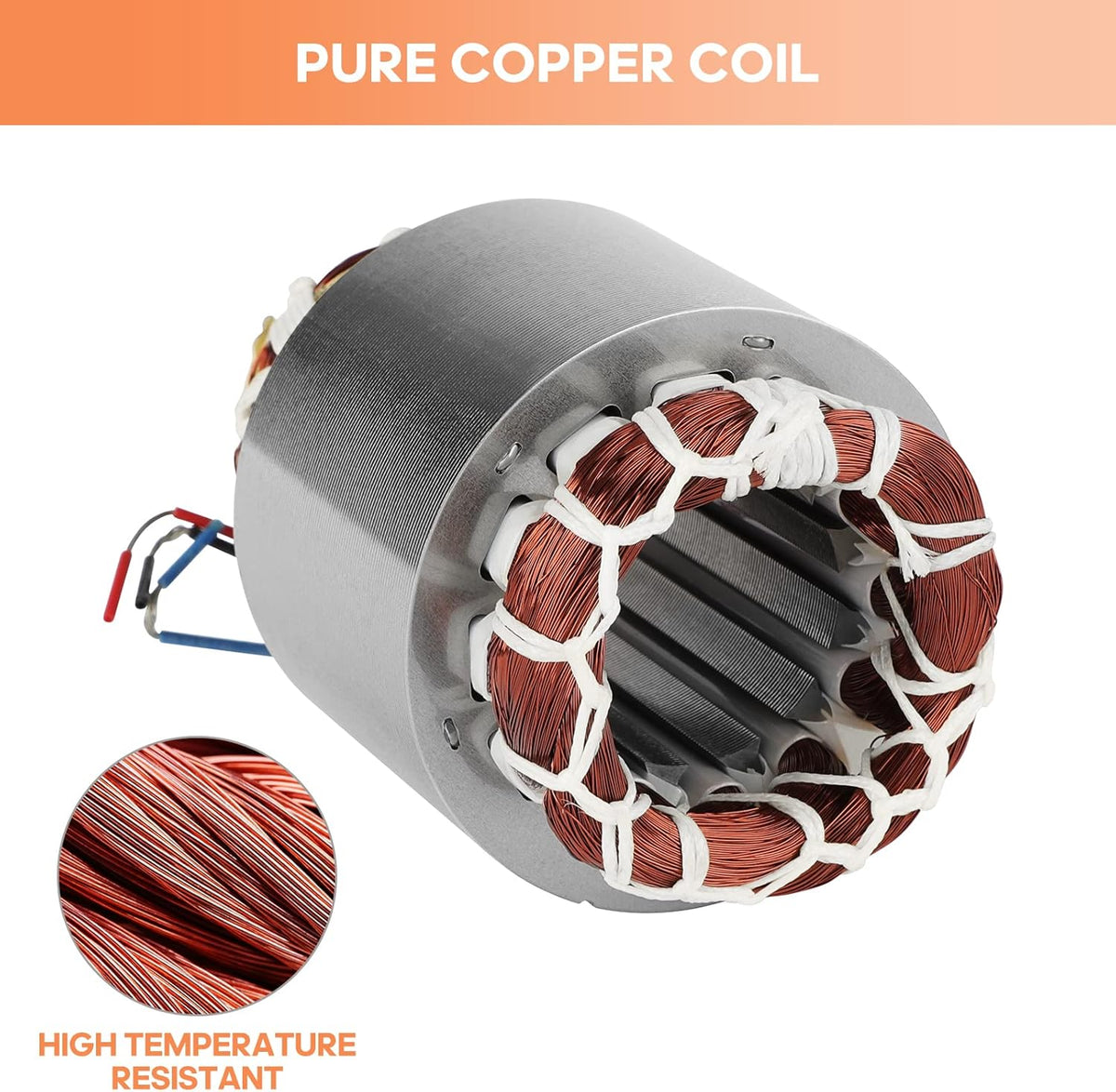 60W Concrete Vibrator Vibration Motor Single Phase AC 110V 3600RPM Aluminum Alloy Case Electric Asynchronous Vibrating Vibrators Pack of 2 W75577