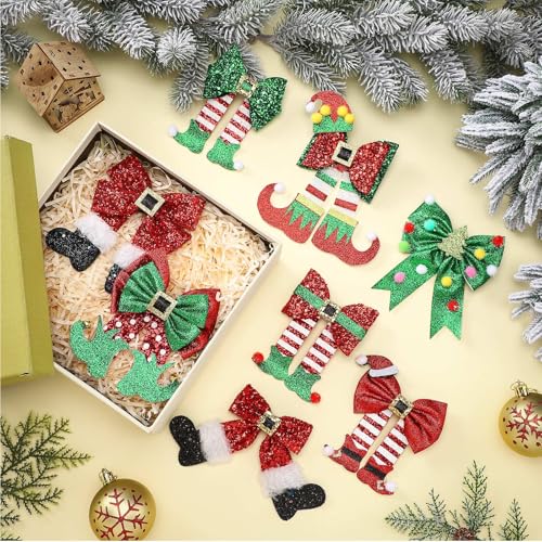 4 Pack Christmas Hair Clips E622069