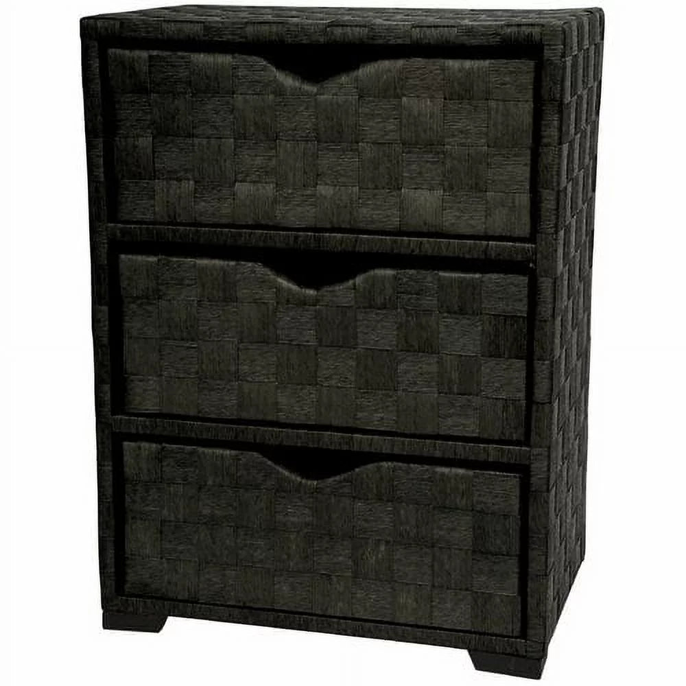 Natural Fiber 3 Drawer Chest of Drawers K317232
