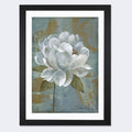 White Framed Canvas Print V4838