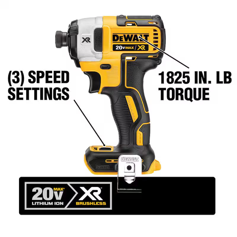 20V MAX Cordless Brushless Hammer Drill/Driver 2 Tool Combo Kit S821343