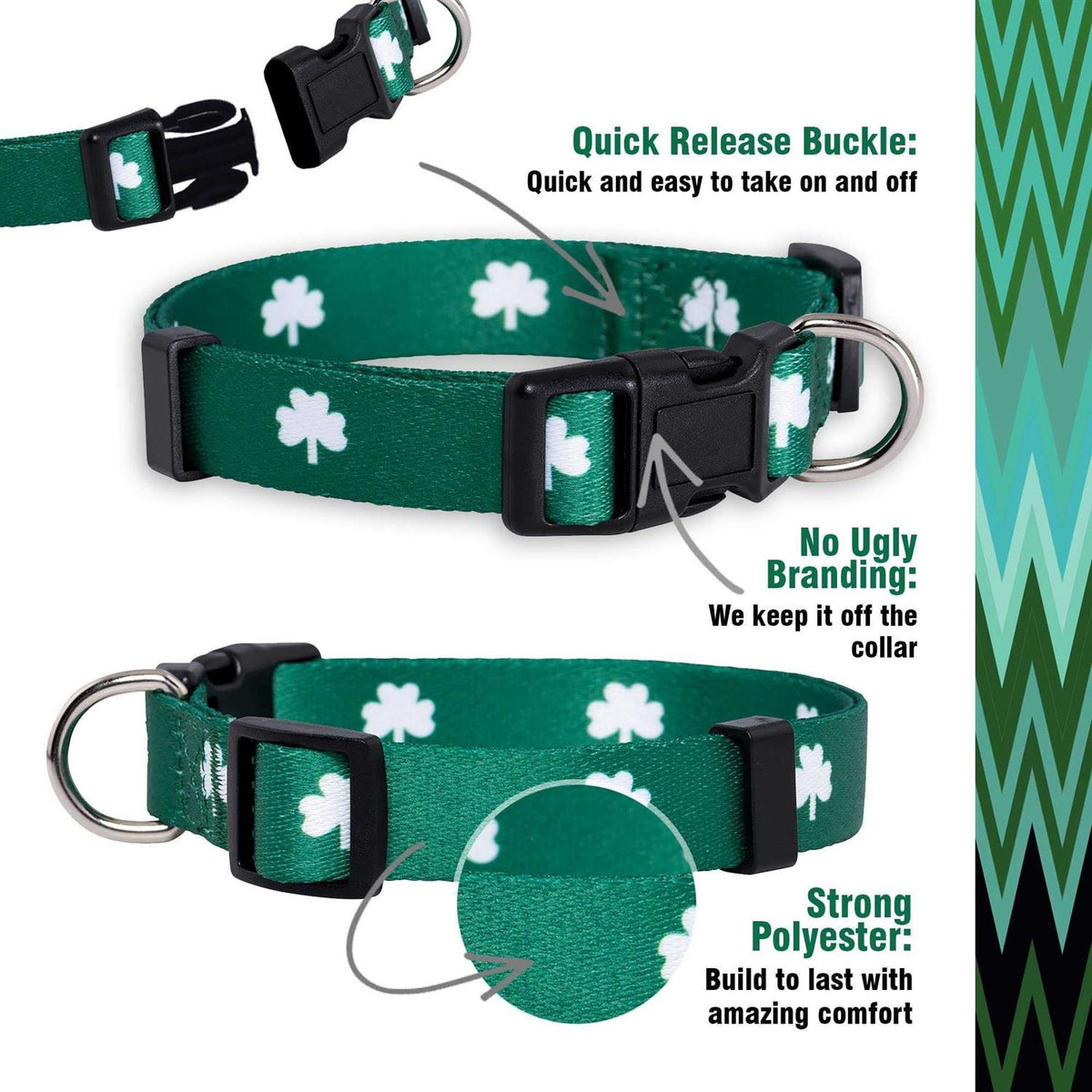 St Patricks Day Dog Collars S191