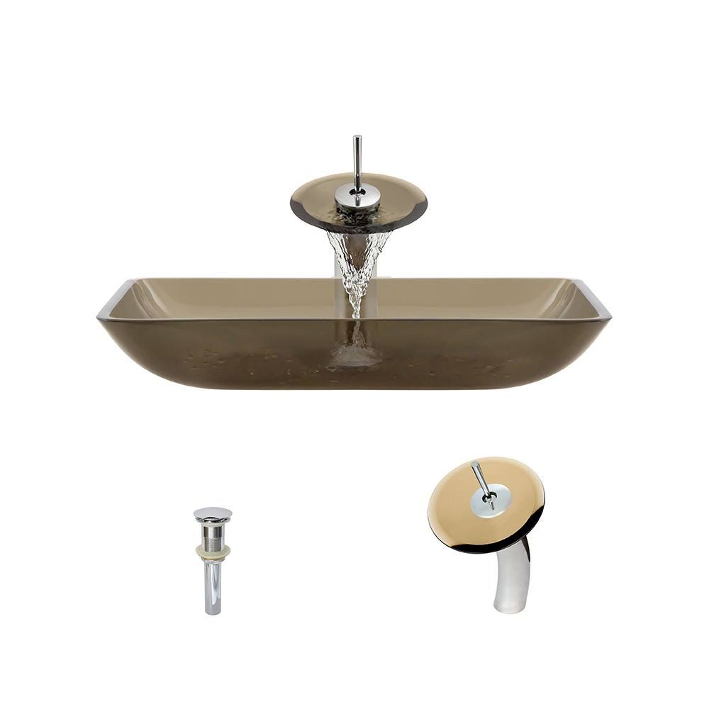 Taupe Chrome Vessel Faucet J831