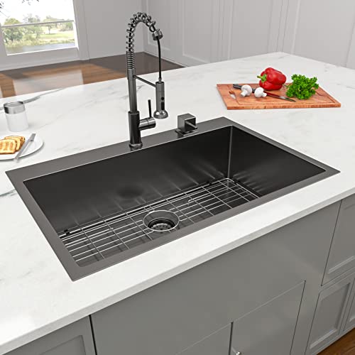 25"x22"x12" Drop In Single Bowl 16 Gauge Stainless Steel Laundry Sink Q861