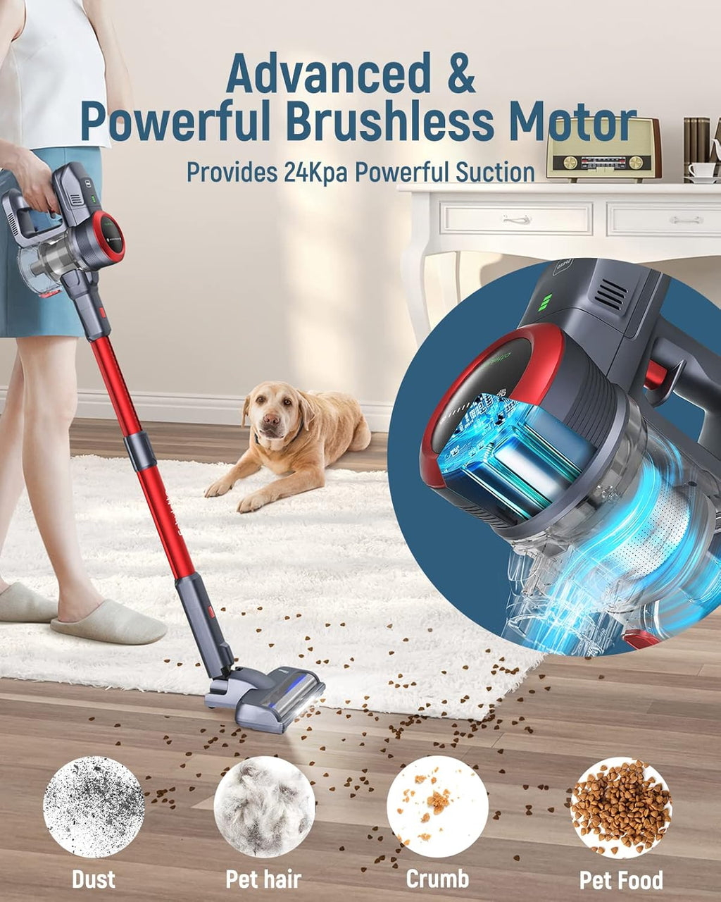 10-in-1 Cordless Stick Vacuum Cleaner K3427